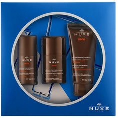 NUXE Набор Nuxe Men: Увлажняющий гель для лица для мужчин 50 мл + Мужской шариковый дезодорант 24 часа 50 мл + Гель для душа для мужчин 100 мл