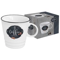 Кружка для кофе "Кухня в стиле "Ретро" 350 мл, фарфор, Easy Life, EL- R1603_KIBC