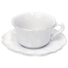Чашка с блюдцем Impressions 400 мл, материал керамика, цвет белый, Costa Nova, SSS01-00804A(IM512-WHI)