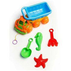 Набор № 805: мельница-каталка, мастерок, грабли, две пасочки, арт. 817034 China Dans International