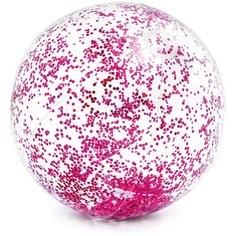 Мяч надувной пляжный Intex Прозрачный блеск, 71 см,