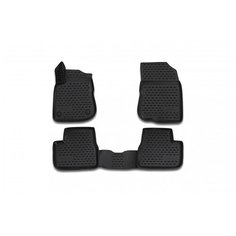 Коврики 3D в салон PEUGEOT 2008, 2014->, 4 шт. (полиуретан) Element
