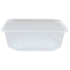 Контейнеры пищевые одноразовые Контейнеры одноразовые OfficeClean 1000мл, набор 100шт без крышек, 186*132*65мм, ПП, прозрачные