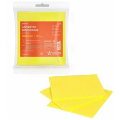 Салфетки вискозные желтые 3 шт. (34*30см) Airline