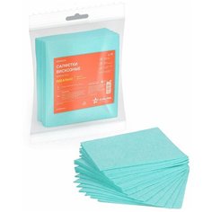 Салфетки вискозные зеленые 10 шт. (34*30см) Airline