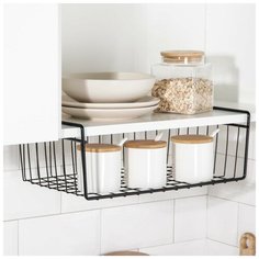 Полка подвесная, черный, 37,5 х 24,5 х 15 см Вселенная Порядка