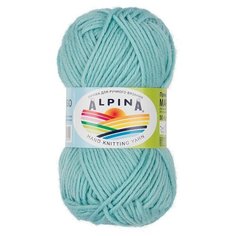 Пряжа Alpina Margo, 100% мериносовая шерсть, 10*50 г, 75 м+-4 м, №22, бледно- бирюзовый