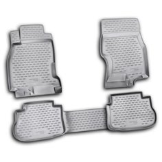 Коврики в салон INFINITI FX35 2003-2009, 4 шт. (полиуретан, серые) Element