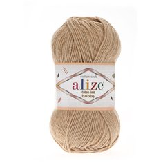 Пряжа Alize Cotton Gold Hobby 50г 165м (55% хлопок, 45% акрил) (262 бежевый) 5 шт