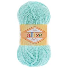 Пряжа ALIZE Softy (100% микрополиэстер) (669 светлая бирюза) 5 шт