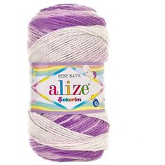 Пряжа для вязания Alize SEKERIM BATIK 100гр. 320м (100% акрил) (7254 секционный), 5 мотков