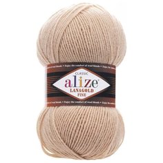 Пряжа ALIZE Lanagold fine 100 гр. 390м (49%шерсть, 51% акрил) (585 камень) 5 шт
