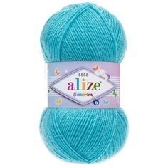 Пряжа ALIZE SEKERIM BEBE 100гр. 320м (100% акрил) (287 бирюзовый) 5 шт