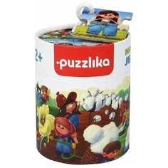 Puzzlika Развивающий пазл Сказочные гномы "Делаем джинсы", 15 деталей Cubika