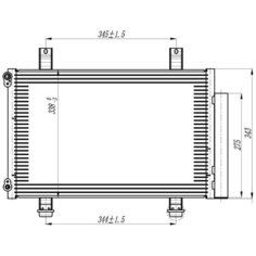 Радиатор кондиционера Swift (05 LUZAR