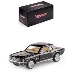 Детская инерционная металлическая машинка Serinity Toys с открывающимися дверями, модель Ford Mustang, черный
