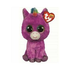 Мягкая игрушка, TY, Розетт, сиреневый единорог, 15см
