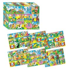 Кубики (12 куб) "Азбука. Герои зарубежных сказок Гелий