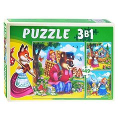 Пазлы 3в1 "Сказки для малышей Рыжий кот