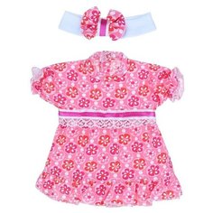 Одежда для куклы 30-33 см Платье с повязкой Куклапупс