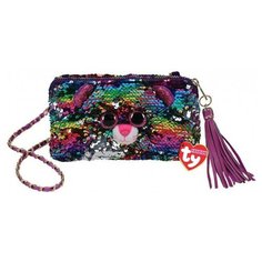 Сумка, TY, Дотти леопард, с пайетками