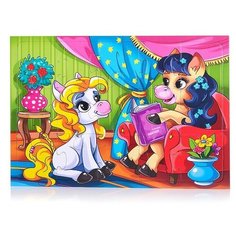 Пазл- рамка 15 "Пони Рыжий кот