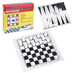 Нарды и шашки в коробке Рыжий кот