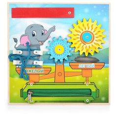 Бизиборд 25*25 см "Весы Прогресс принт