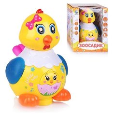 Веселая курочка, свет/звук, несет яйца, на батарейках, в коробке Tong DE