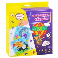 Картинка- мозаика набор 1 "Сказочные наклейки Дельфин, Медведь, Пеликан Ракета
