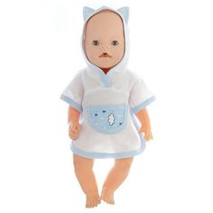 Одежда для куклы 38-43 см Халатик с голубой отделкой Куклапупс