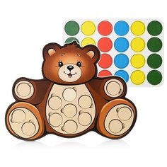Весёлые кружочки медвежонок Сибирские игрушки