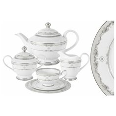 Чайный сервиз Корона Midori (серебро) 23 предмета на 6 персон MI2- K3036- E6/23- S
