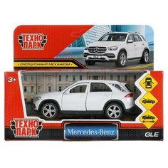 Машинка MERCEDES-BENZ GLE 2018 12 см, двери, багаж, инер, белый Технопарк