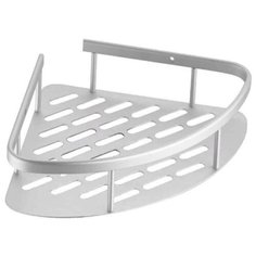 FASHUN (Фашун) Полка для ванной угловая решетчатая A7325-17, серебристая