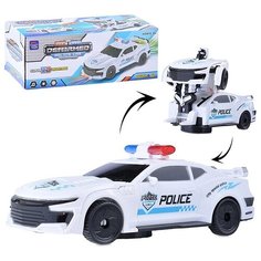 Машина-трансформер Oubaoloon на батарейках, в коробке (5090)