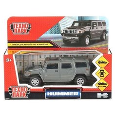 Машинка HUMMER "hummer h2", дл12см,откр дв,багаж,инерц,темн-сер Технопарк