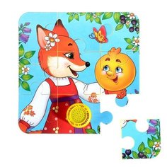 Пазлы музыкальные Puzzle Time "Колобок", 18*18 см