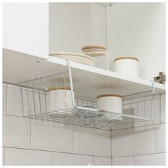 Корзина подвесная Доляна 38*25*14 см, хромированный