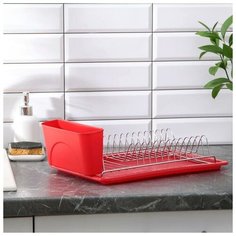 Сушилка для посуды Доляна с поддоном, 42*23*12 см