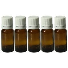 Флакон для духов Aromaprovokator темное стекло крышка пластик 10 мл набор 5 шт