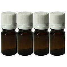 Атомайзер для духов Aroma provokator темное стекло крышка капельница 5 мл набор 4 шт Aromaprovokator