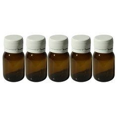Флакон для духов Aromaprovokator темное стекло крышка пластик 30 мл набор 5 шт