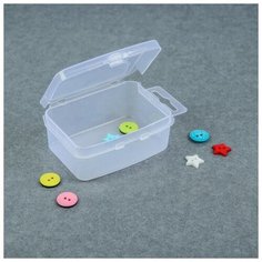 Арт Узор Контейнер для хранения мелочей, 9 × 5,5 × 3 см, цвет прозрачный