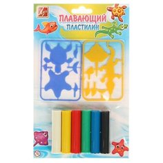 Луч Пластилин плавающий 6 цветов, с пластмассовыми деталями