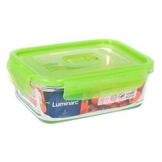 Салатник "PURE BOX RECT GREEN" 0,38 л с клапаном (Arc international арт.Р4568) Luminarc