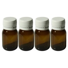 Атомайзер для духов Aromaprovokator темное стекло крышка пластик 30 мл набор 4 шт