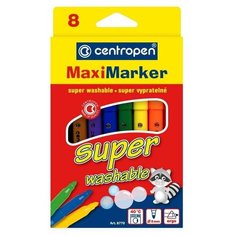 Centropen Фломастеры 8 цветов Centropen Superwashable 8770/08, суперсмываемые, линия 2.5 мм