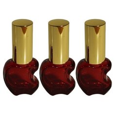 Атомайзер для духов Aromaprovokator красное яблоко стекло спрей золото 50 мл набор 3 шт