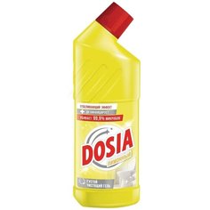 DOSIA чистящее средство с дезинфицирующим и отбеливающим эффектом Лимон 750 мл. гель